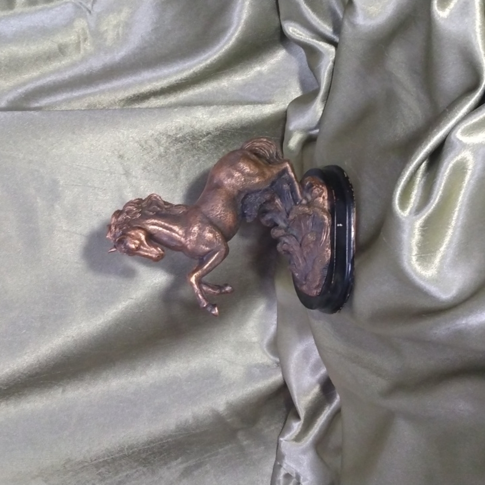 Vintage bronze horse figurine